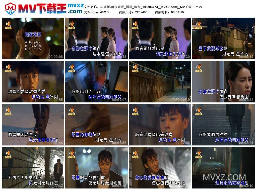 毕建新-雨夜难眠_国语_流行_MB303774